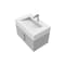 Castello Usa Nile 30-inch Gray Vanity Set with White Top and Chrome Handles CB-MC-30G-CHR-2053-WH - alternate 1